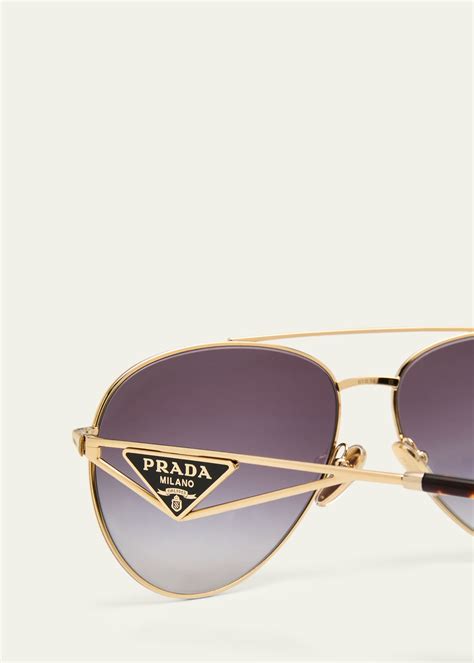 prada designer aviator sunglasses in black|Prada aviator sunglasses original.